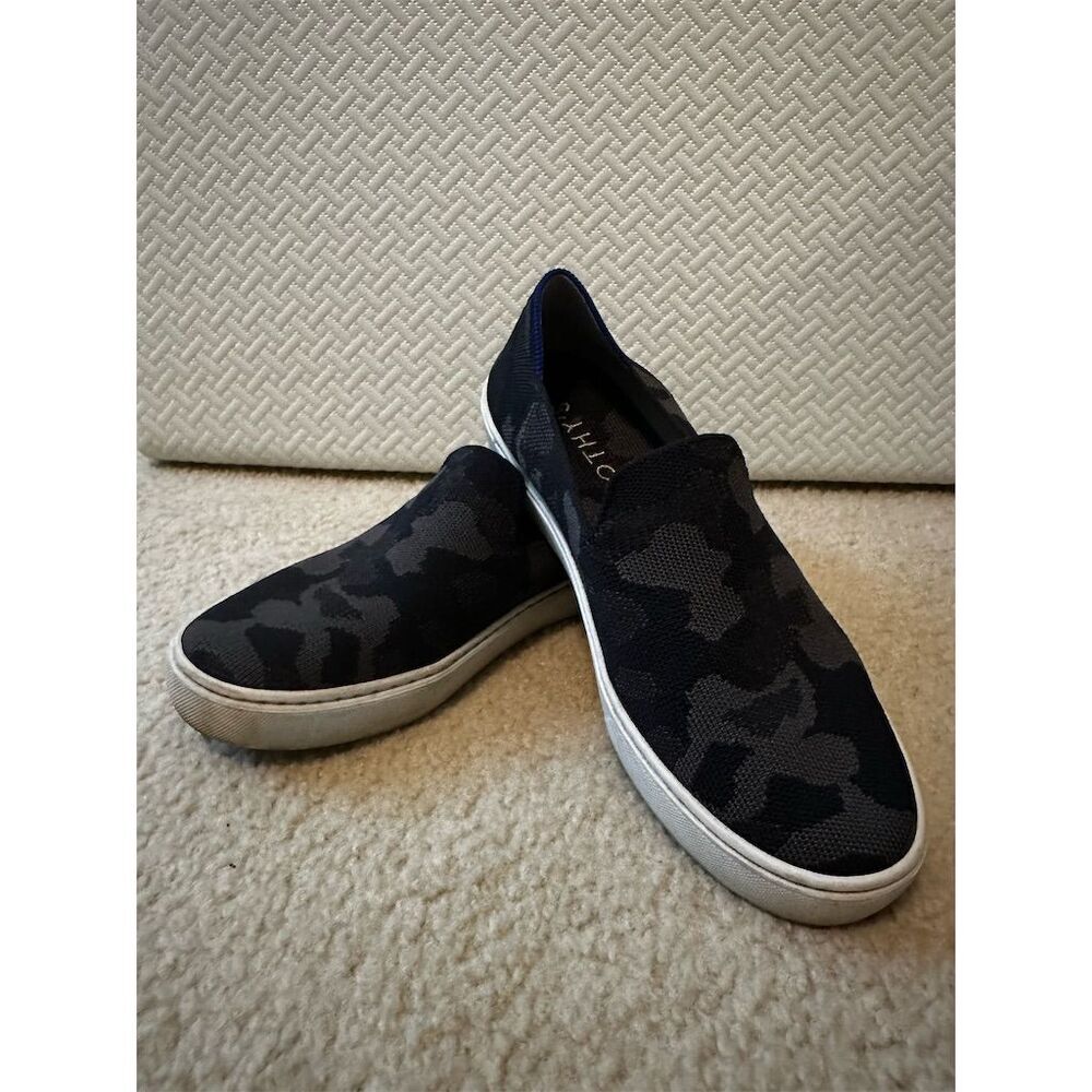Rothy's Women's Camo Slip-On Sneakers Size 8.5 Casual Eco-Friendly